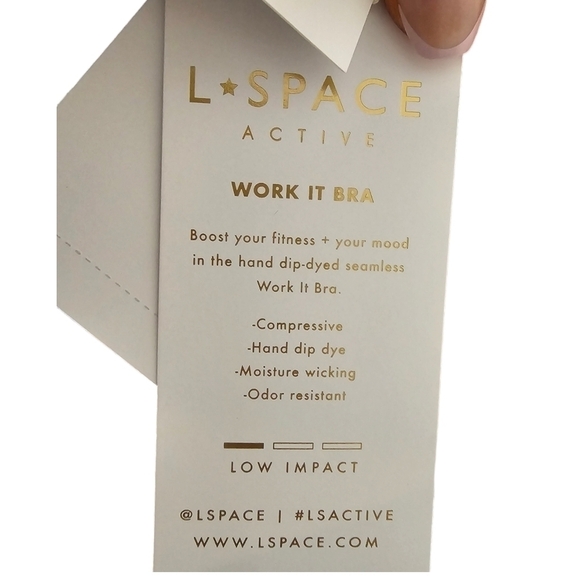 L*Space Work It Bra in True Blue Size M/L - Picture 13 of 13